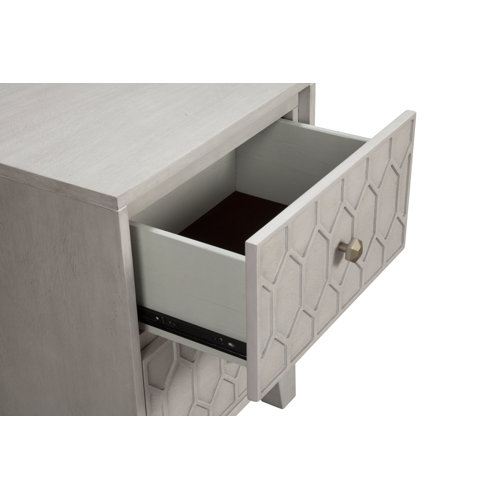 Langley Street Klinger Solid + Manufactured Wood Nightstand & Reviews Wayfair